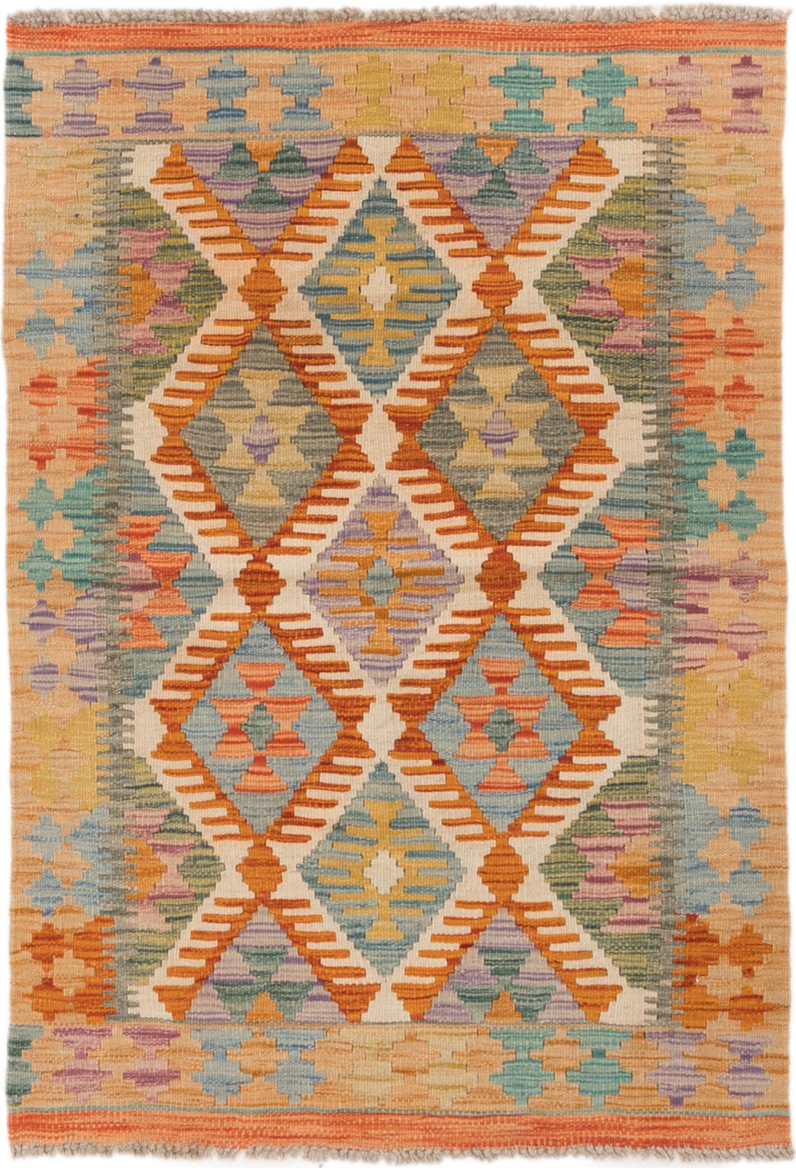 Kilim Afghan 83x121 tapis d'Orient en laine pour sublimer un petit espace