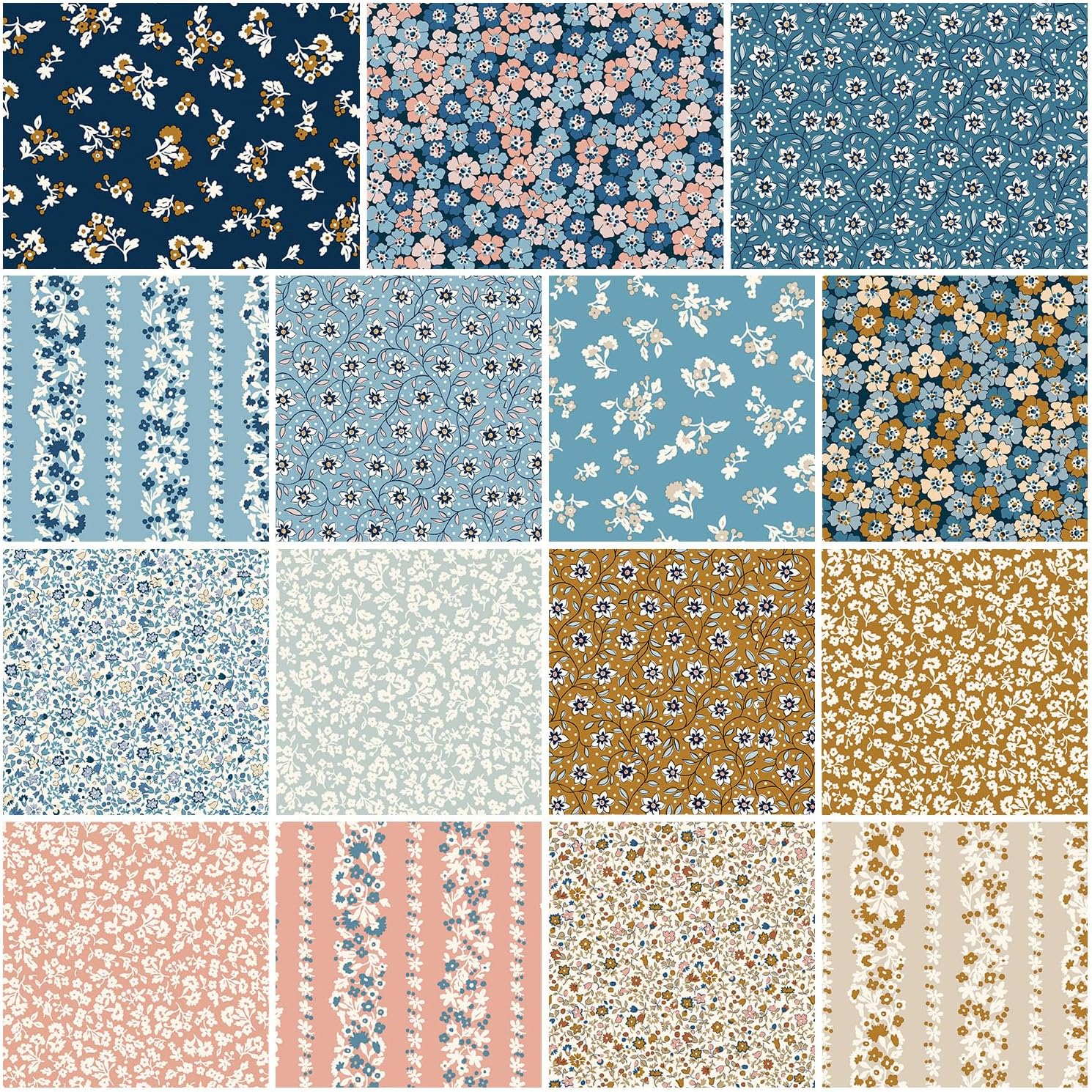 Liberty Denim Florals 10" Stacker