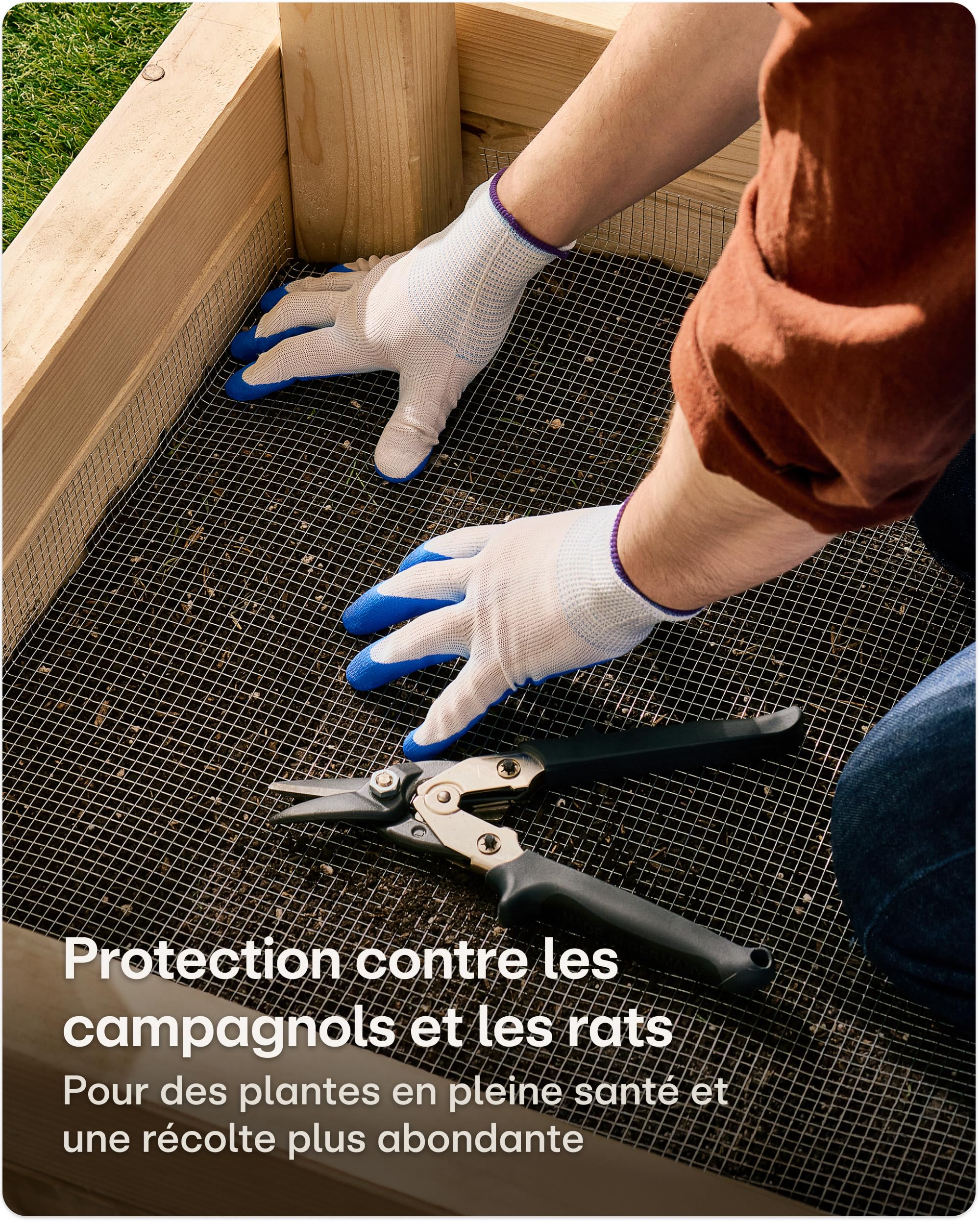 Praknu Grillage à Poules Fine – 1 x 5 m Rouleau Inoxydable avec Gants – Grillage Anti-Rongeurs Jardin & Poulailler 100 cm– Filet Métallique pour Clôture, Enclos, Volière – 6 mm | Antirouille et durable, fil de volière, fil de lapin et fil de lapin pour pa