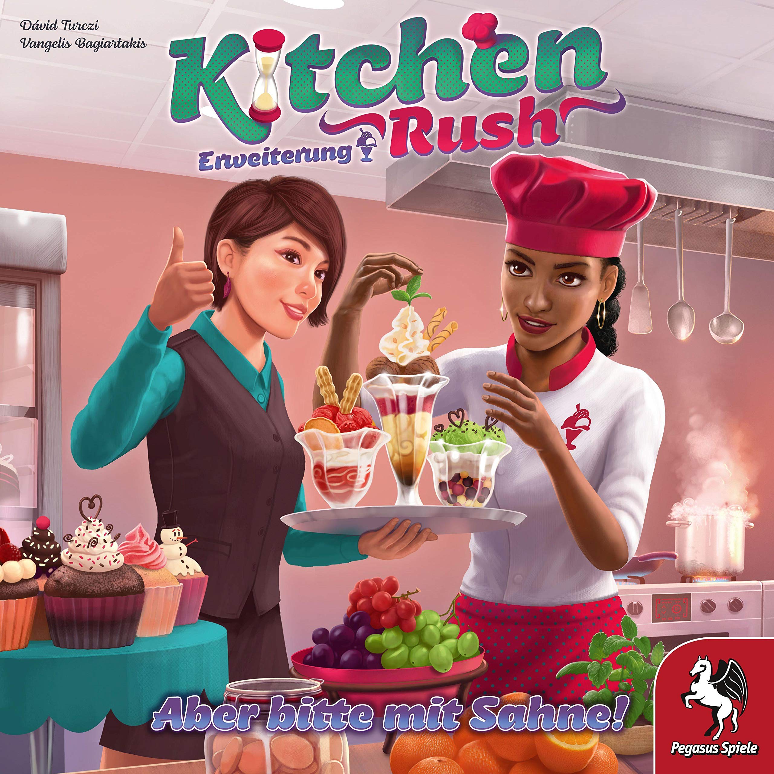 Pegasus Spiele 51228G Kitchen Rush: Aber bitte mit Sahne! [Expansion]