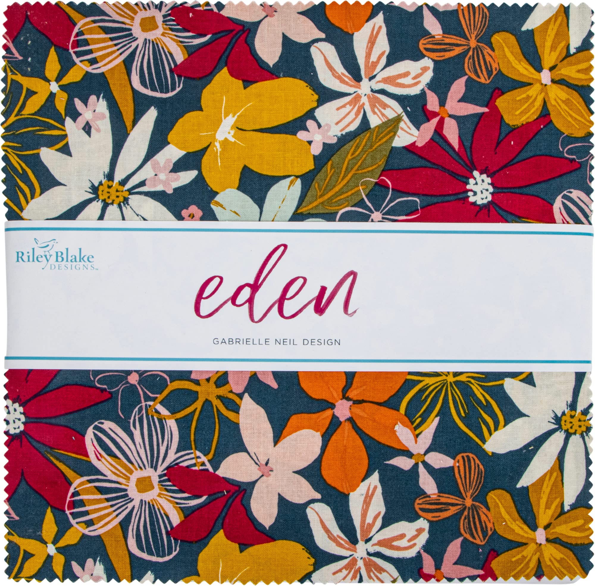 Gabrielle Neil Eden 10" Stacker 42 10-inch Squares Layer Cake Riley Blake Designs 10-12920-42