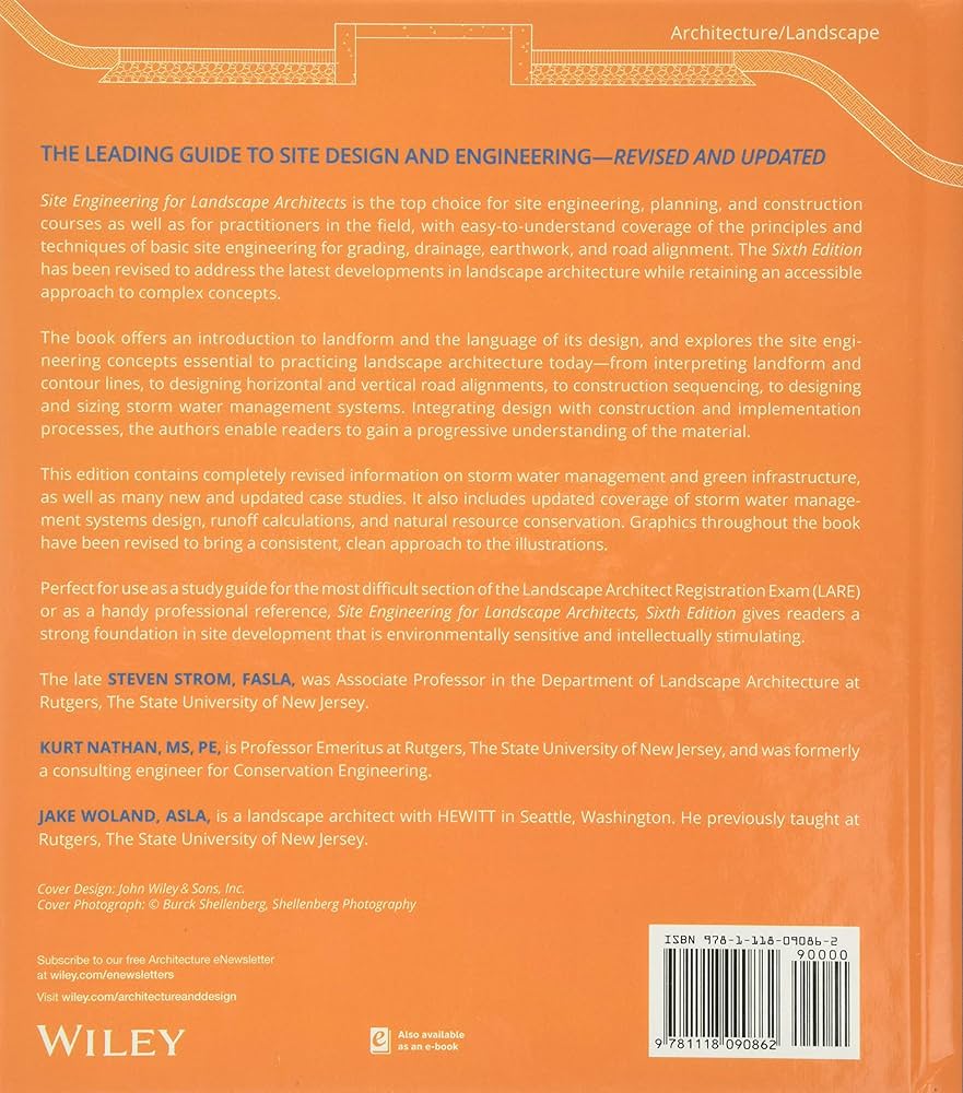 Site Engineering for Landscape Architects: Strom, Steven