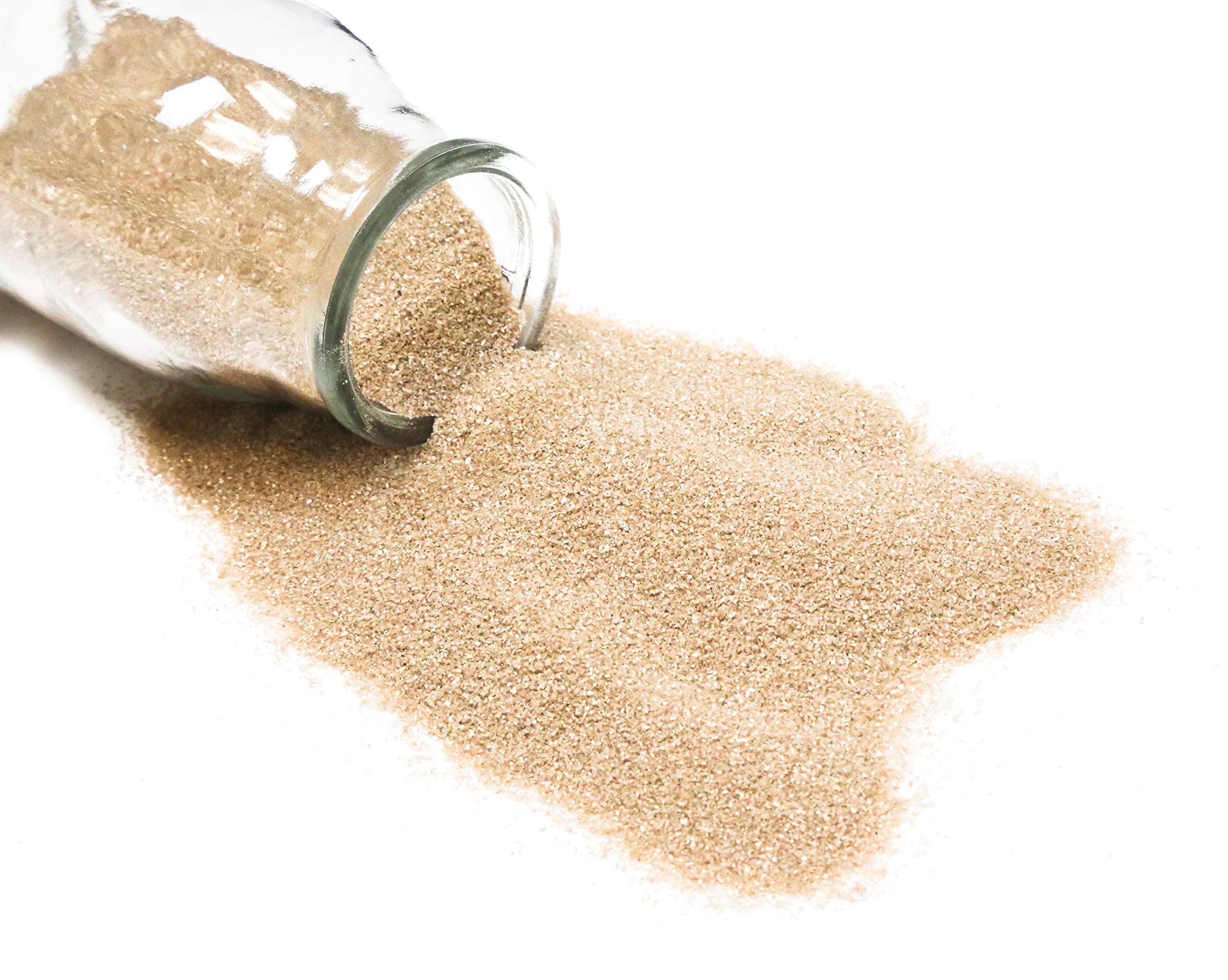 WGV Unity Colored Fine Sand 1 Pound DIY Crafts, Vase Filler, Therapy Play, Planter Terrarium Centerpiece Design for Wedding Party Event Home Office Garden Decor, Gold