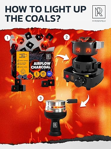 Miniatura 47 de Cachimba carbón de carbón de coco – Paquete XL 84 unidades y 2.6 lbs (2.6 libras) – Calidad premium 0.984 in (1x1x1 in) – 100% carbón de coco