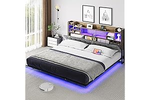 Elevate Your Sleep with YITAHOME's Enchanting Floating King-Size Bed Frame