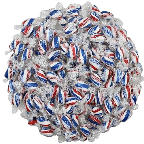 Miniatura 4 de FirstChoiceCandy Hard Candy Twists, todos los sabores envueltos individualmente (rojo, blanco, azul menta, 2 libras)