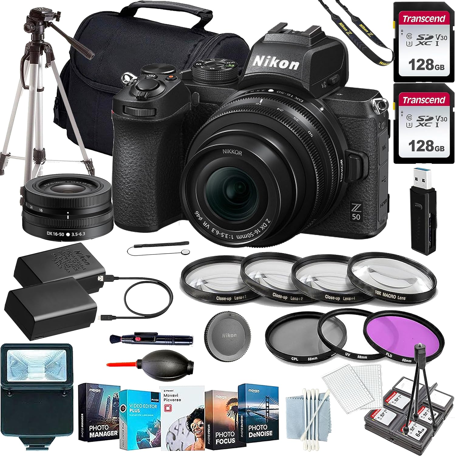 Nikon Z50 Mirrorless Camera with Nikon NIKKOR Z DX 1650mm