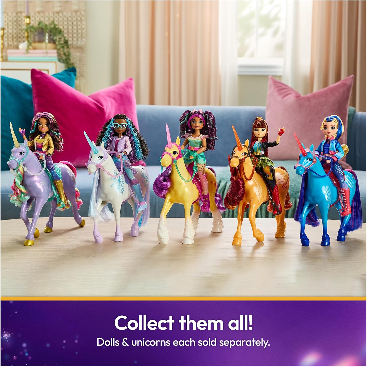 Unicorn Academy, Power of Friendship River with Translucent Saddle & Bridle, 11”, Dolls & Unicorn Toys for Girls Ages 4 and up - Image 7