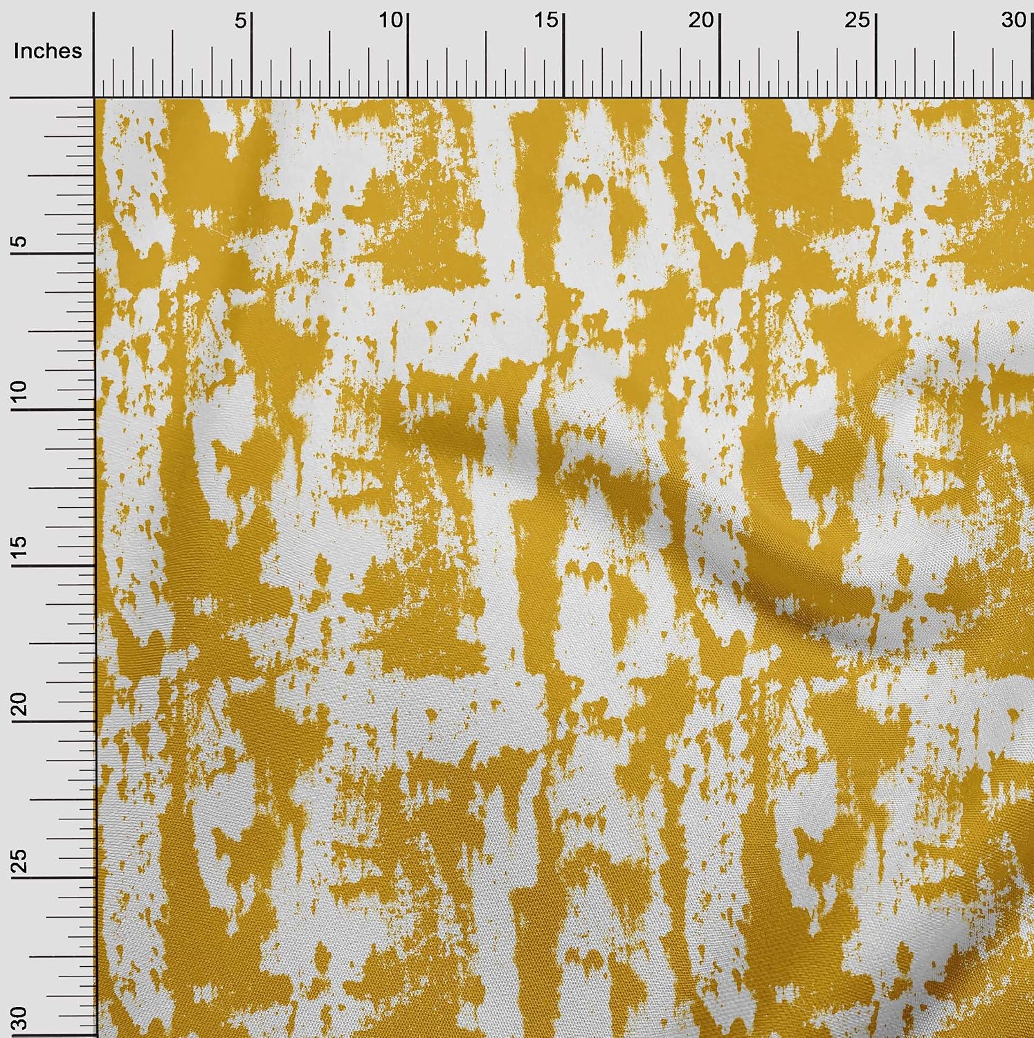 oneOone Cotton Flex Yellow Fabric Tie Dye Craft Projects Decor Fabric Printed by The Yard 40 Inch Wide-HJU