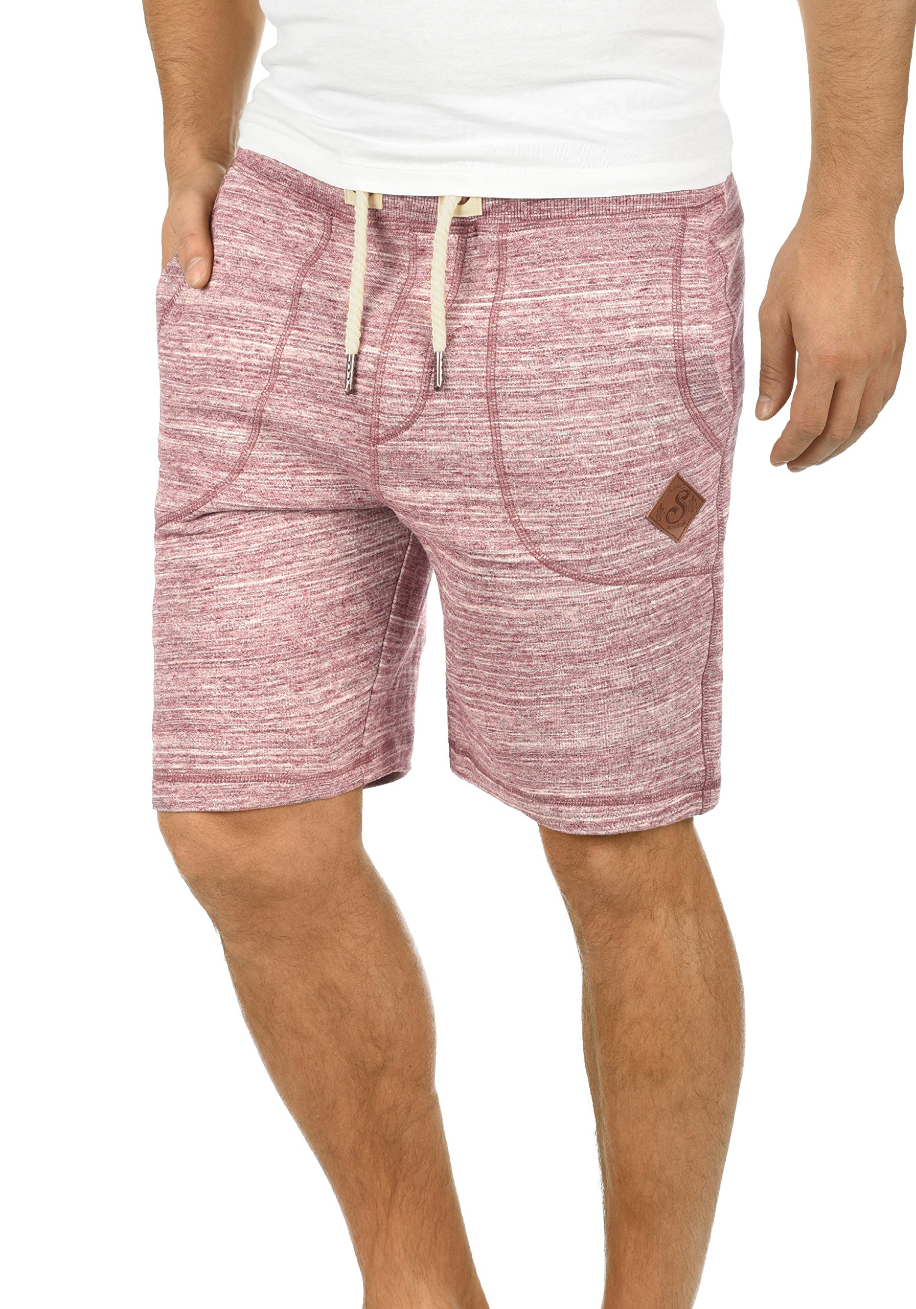 !Solid SDAris Herren Sweatshorts Kurze Hose Jogginghose mit Melierung Kordel Eingrifftaschen Baumwollmischung Regular fit