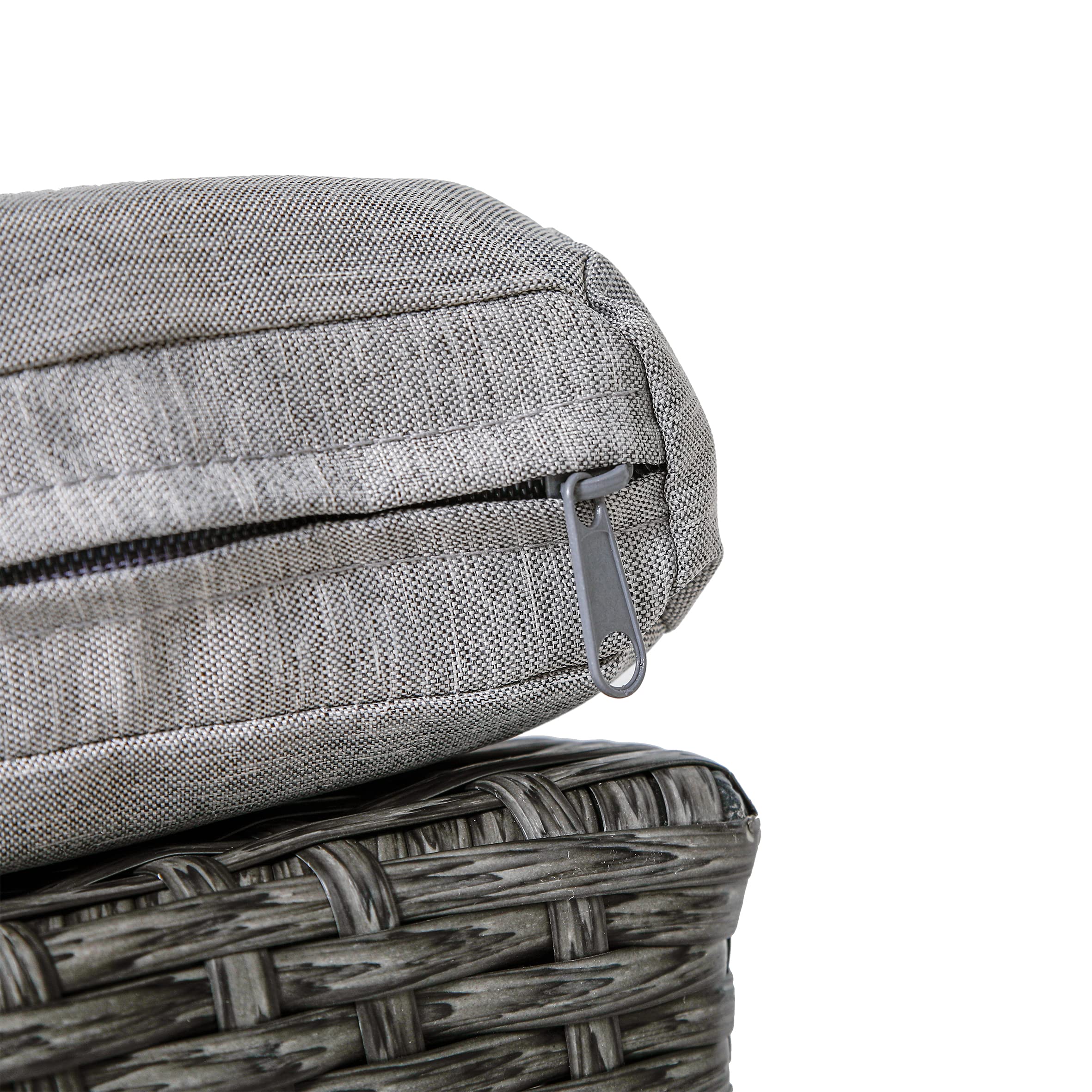 greemotion Pet Hundelounge mit Dach und Kissen, ca. 78 x 61/100 x 83 cm, grau