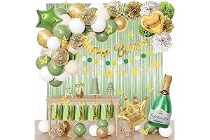Sage Green Birthday Party Decorations Kit for Women
