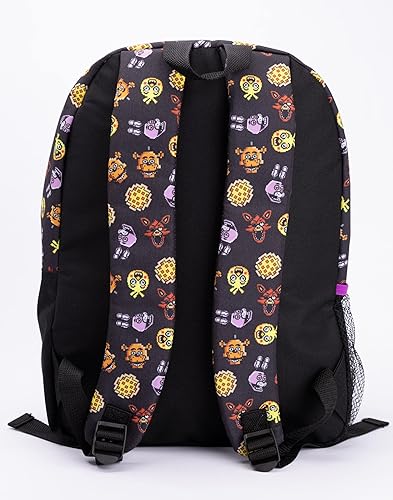 Miniatura 5 de Five Nights At Freddys - Juego de mochila para niños, caja de almuerzo de 4 piezas, estuche para botella de agua, Negro -, Mochilas de mochila