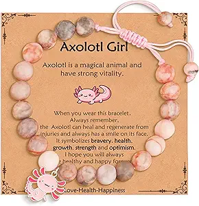 Axolotl/Horse Charm Bracelet Stuff Who Loved Horse/Axolotl Valentines Christmas Birthday Jewelry Gifts for Girls Kids Daughter