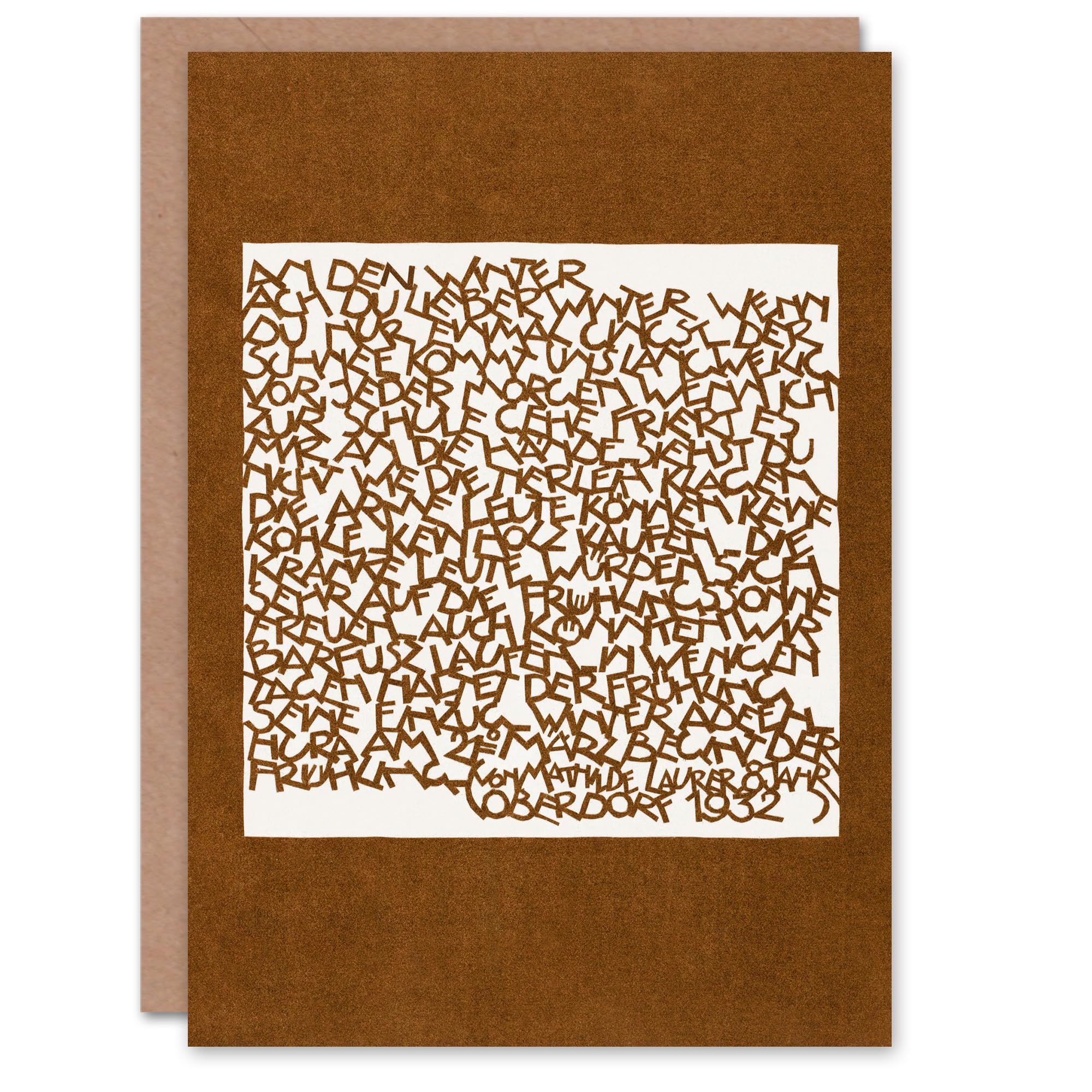 Artery8 Reijer Stolk Art Card In The Winter Typography Painting
