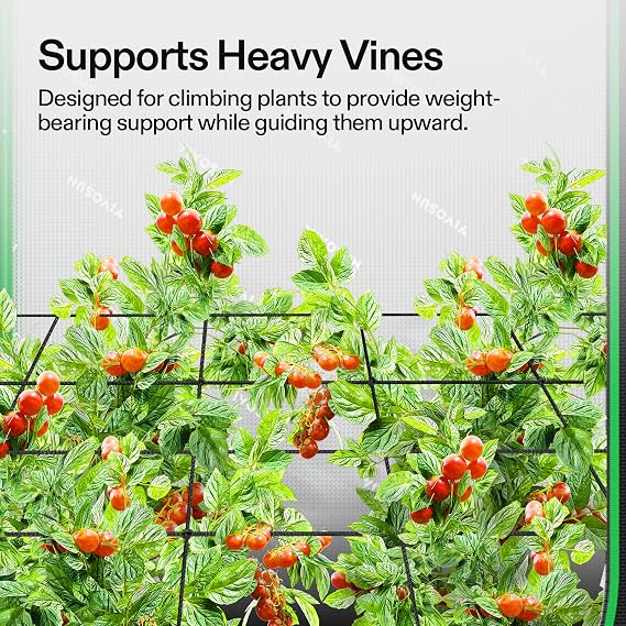 VIVOSUN 4 x 4Ft. Elastic Trellis Netting and P448 Advance PRO Grow Tent 4x4, with Thick 1 inch Poles, Strengthened High Reflective Mylar Oxford Tent