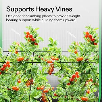 VIVOSUN 4 x 4Ft. Elastic Trellis Netting and P448 Advance PRO Grow Tent 4x4, with Thick 1 inch Poles, Strengthened High Reflective Mylar Oxford Tent