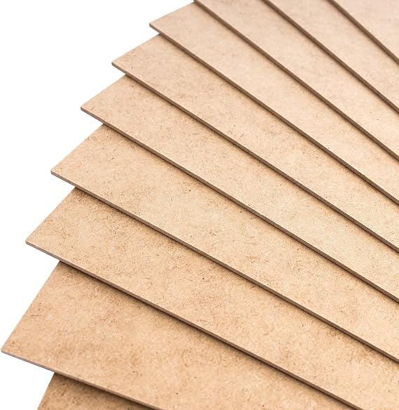 Creative Deco 10 x A3 MDF Panels 420 x 300 x 2 mm Thin Wooden Panels
