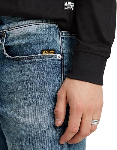 G-STAR Men's 3301 Regular Tapered Jeans, Blue (vintage azure 51003-C052-A802), 32W / 32L - 6