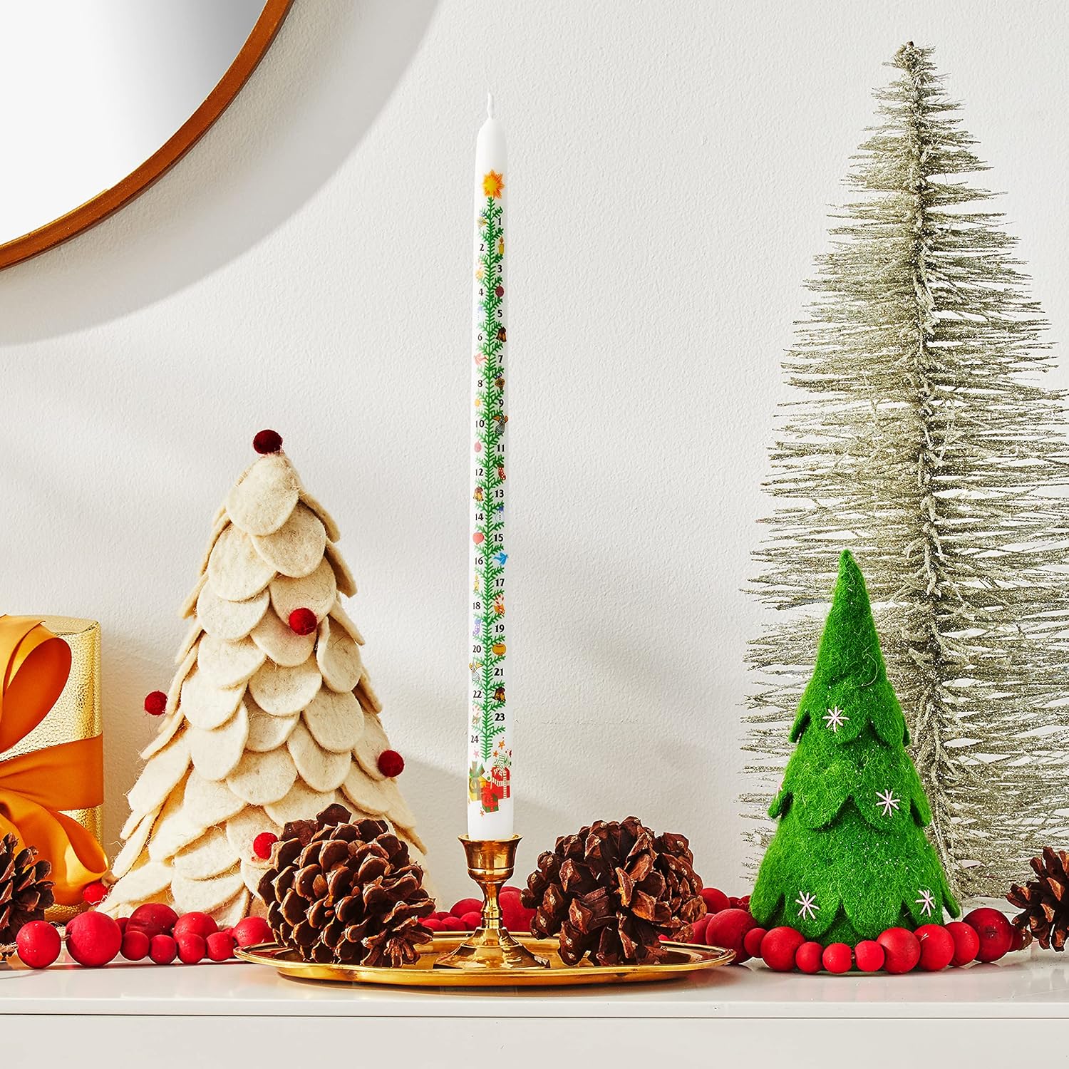 Biedermann & Sons 12 Count Advent Candle, 15-Inch : Home & Kitchen