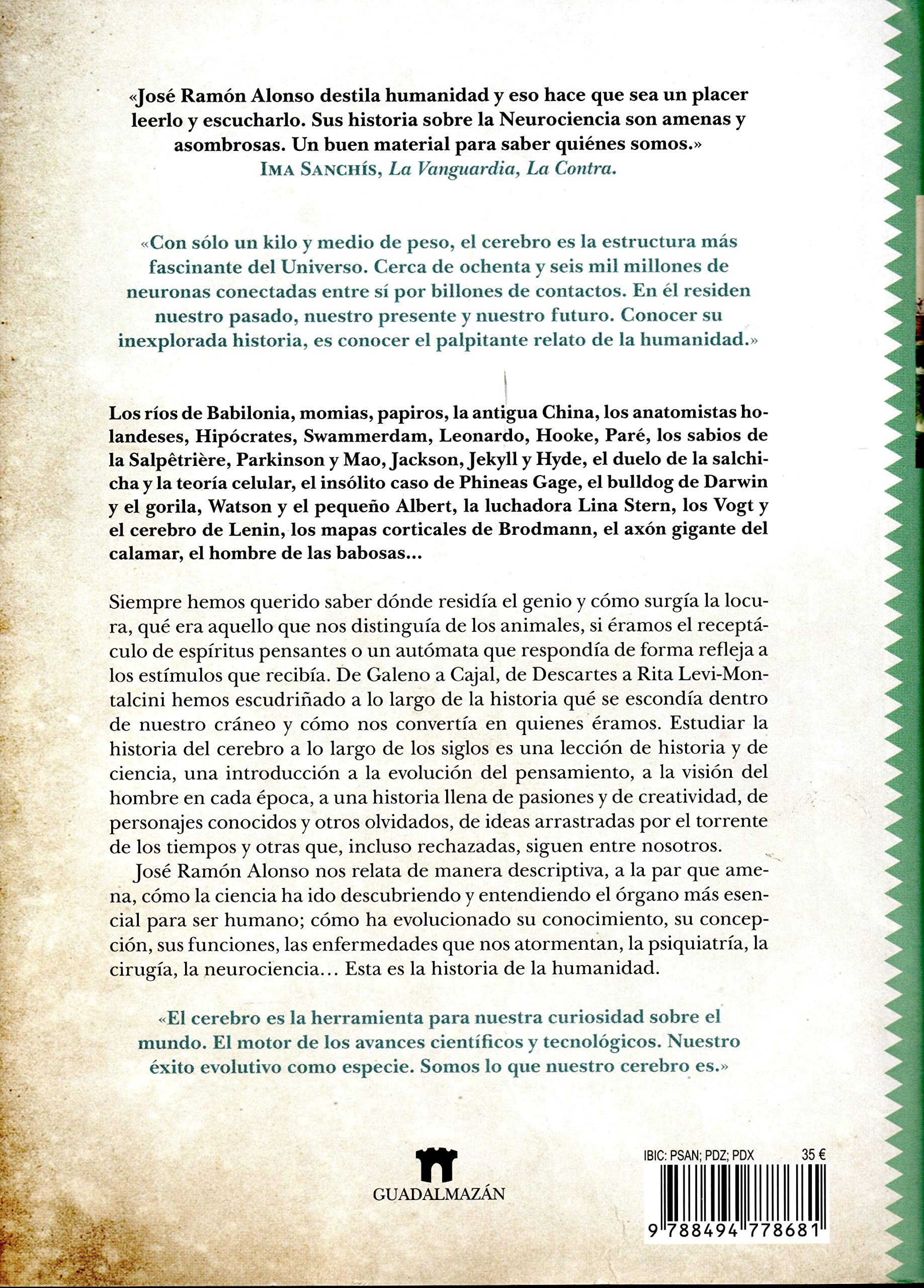 HISTORIA DEL CEREBRO (DIVULGACION CIENTIFICA)