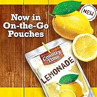 Vista 2 de COUNTRY TIME Lemonade - Bolsas para bebidas saborizadas listas para beber, paquete de 40 unidades, 4 cajas de 10 bolsas para bebidas