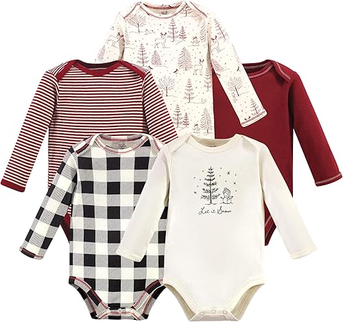 Touched by Nature baby-girls Organic Cotton Long-sleeve Bodysuits