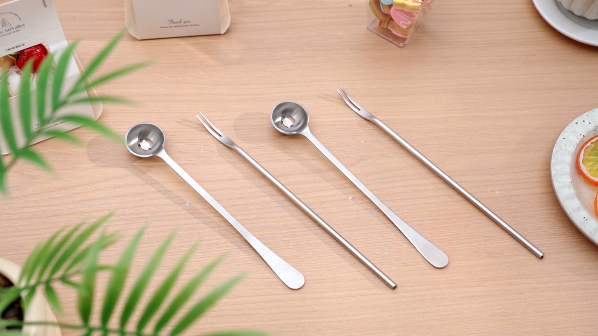 Amazon.com | Didaey 4 Pcs Pickle Fork and Olive Spoon Strainer Set