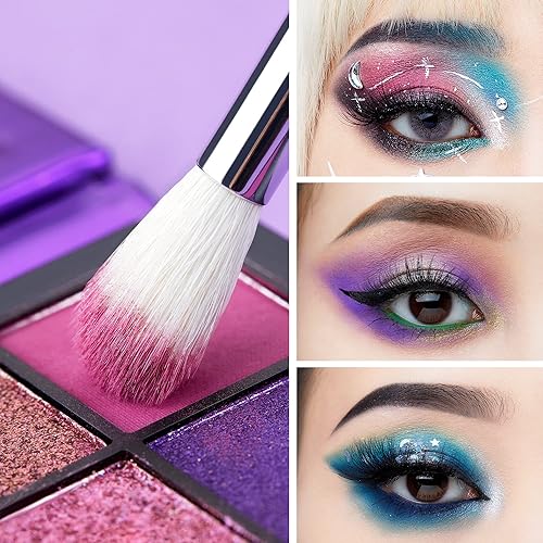 Miniatura 9 de Jessup Brocha de base MUL02 con brochas de maquillaje de sombra de ojos T177