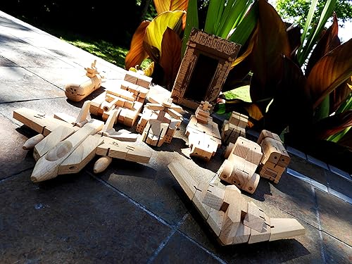 Miniatura 5 de WooBot - Robot de madera se transforma en un caza sigiloso