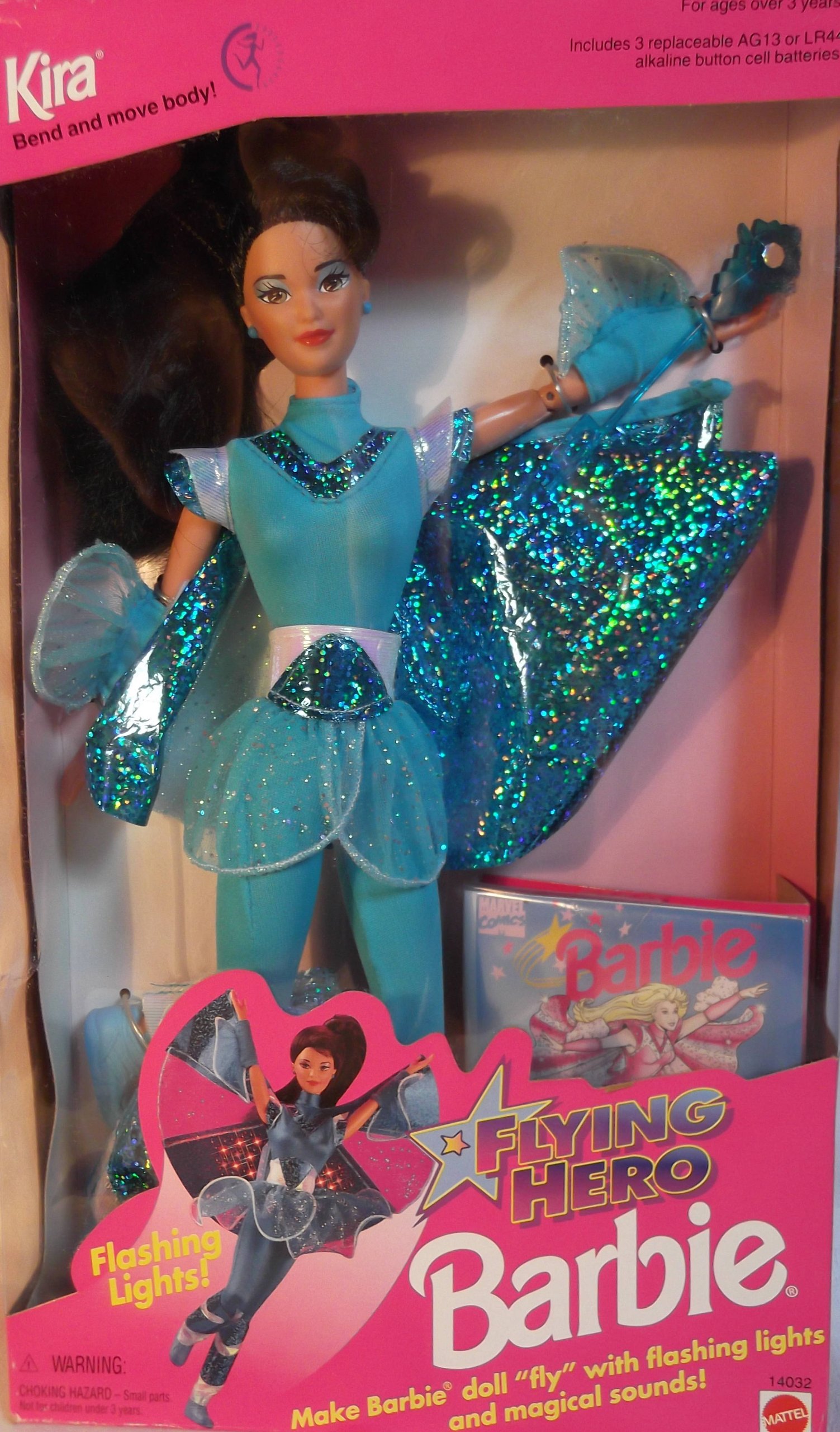 Amazon.co.jp: Flying Hero Barbie KIRA DOLL w Lights & Sounds (1995