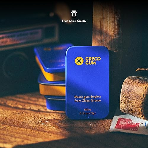 Miniatura 7 de Greco Gum - Gotas de goma de mascar  Piezas pequeñas de goma de mascar duras para entrenamiento de la mandíbula, apoyo digestivo, alivio de la