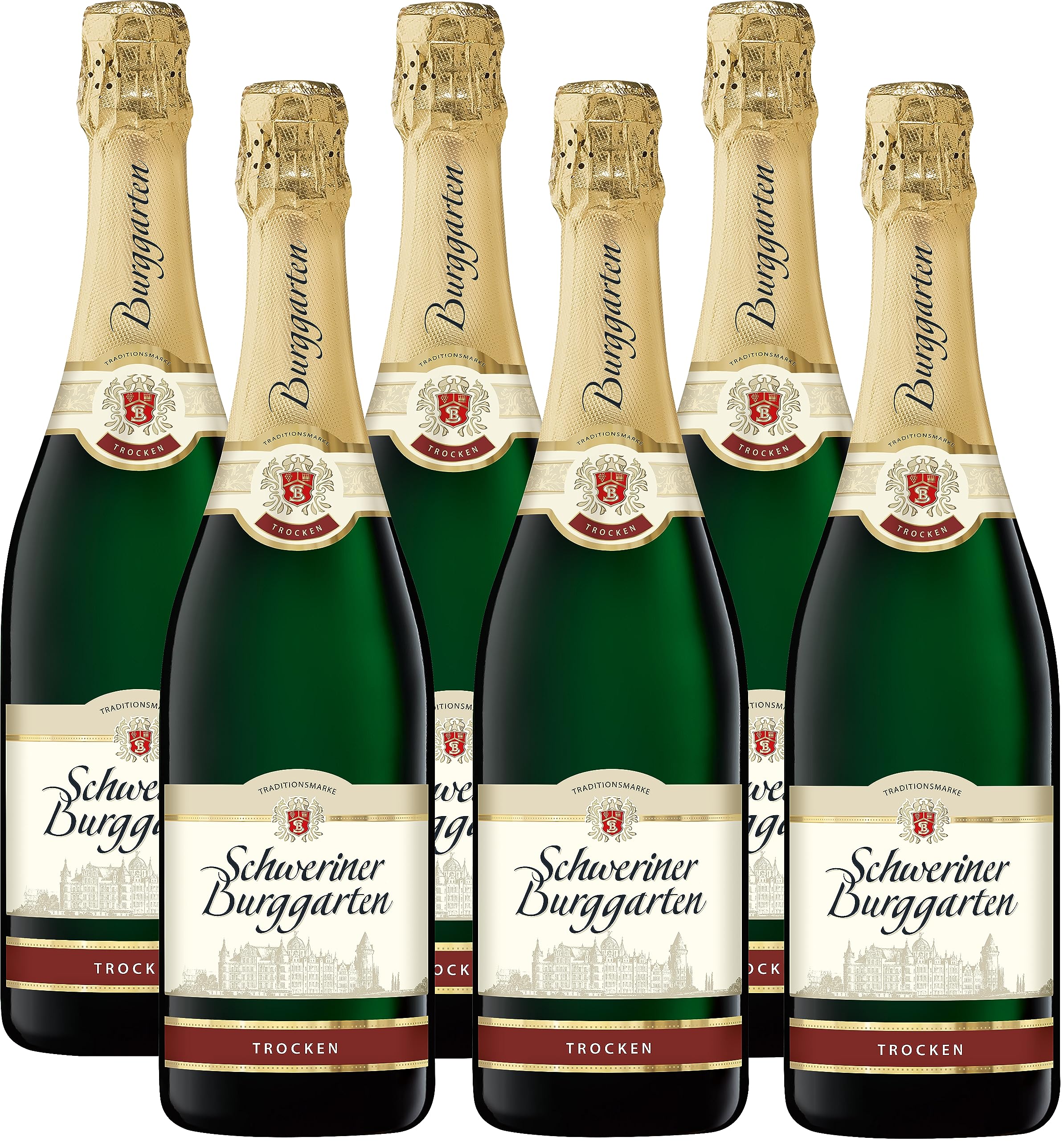 Schweriner Burggarten Sekt trocken (6 x 0,75 l)