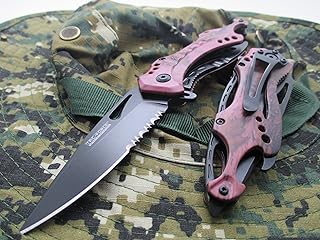 Tac-Force Assisted Opening Linerlock Belt Clip Purple Camo A/o Speed Rescue Glass Breaker Knife