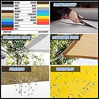 Vista 6 de Royal Shade Toldo de malla RS-SLR de 10 x 13 pies, color beige arena, tamaño personalizado, rectangular, con bloqueo UV, estándar comercial