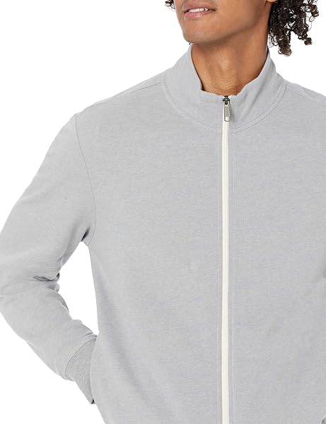 Amazon Essentials Sweat-Shirt à Col Montant, à Fermeture Éclair Intégrale, en Tissu Éponge French Terry Léger Homme - 3