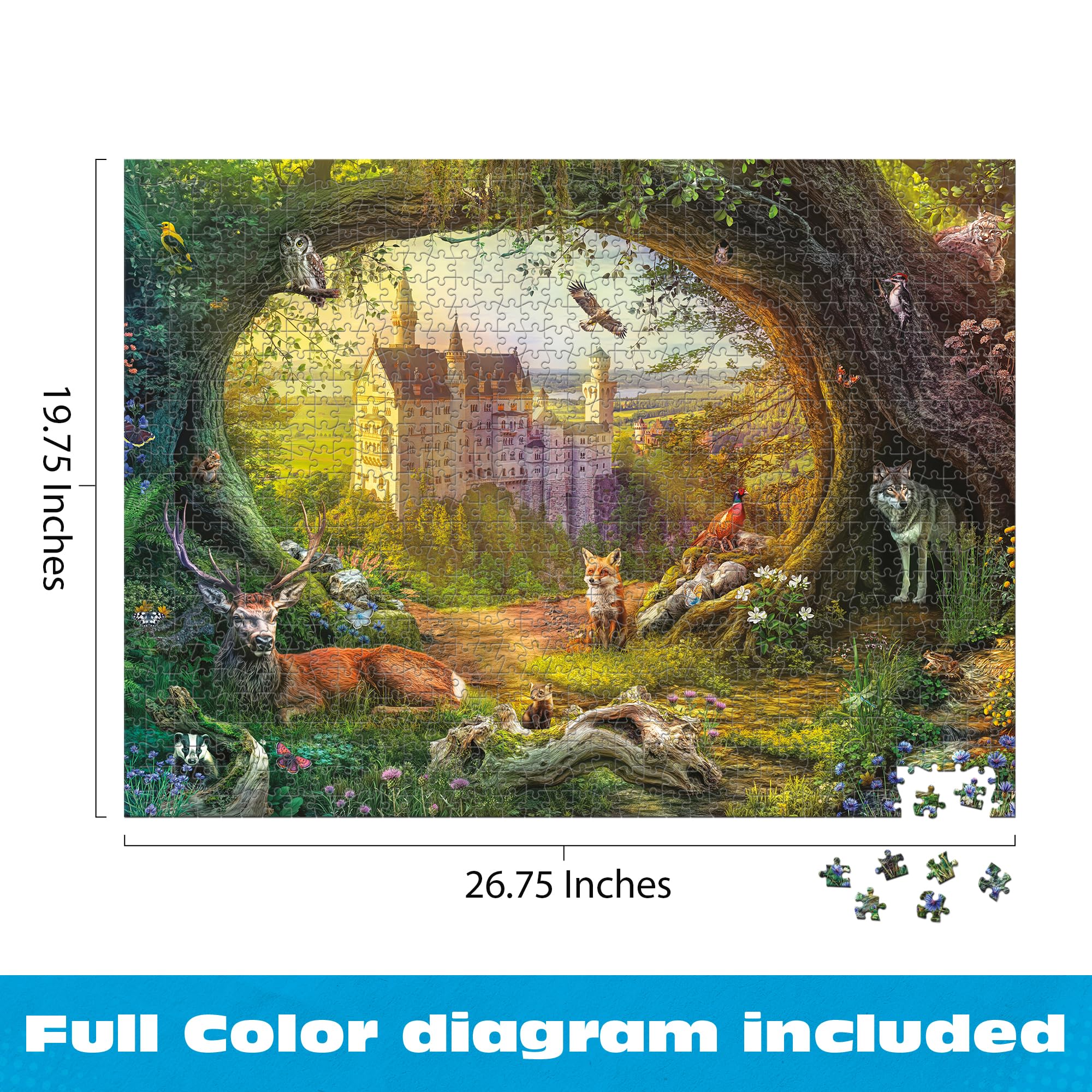 Amazon.com: Buffalo Games – 1000 Piece Jigsaw Puzzle ​- Wild