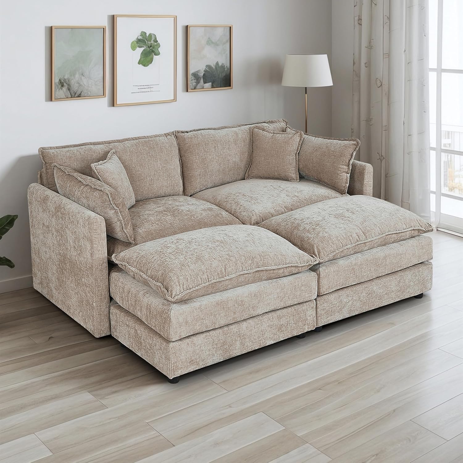 Setawix Deep Loveseat Cloud Sofa Review: Cozy Modular Lounge for Patio & Backyard Relaxation