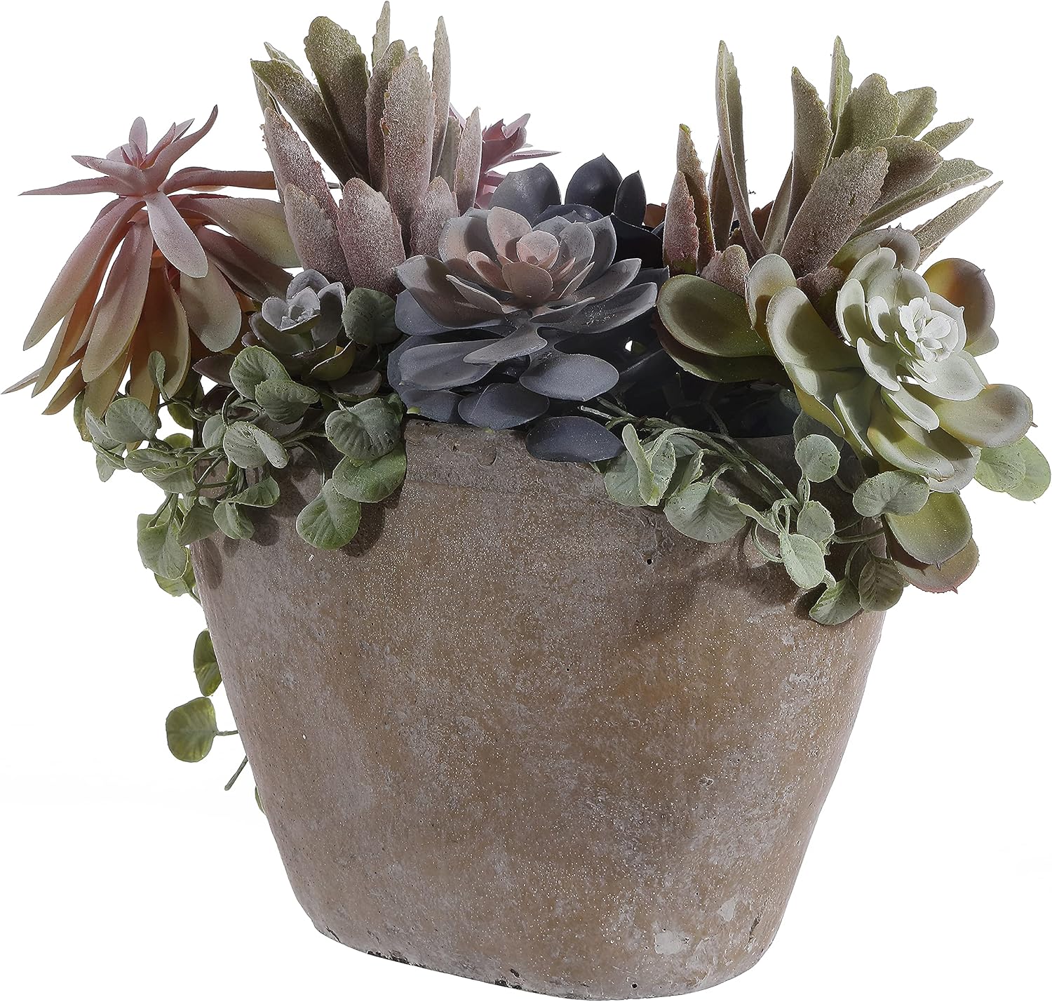 SAFAVIEH Home Collection Faux Artificial Decorative Succulent 13-inch Potted Plant (Fully Assembled)