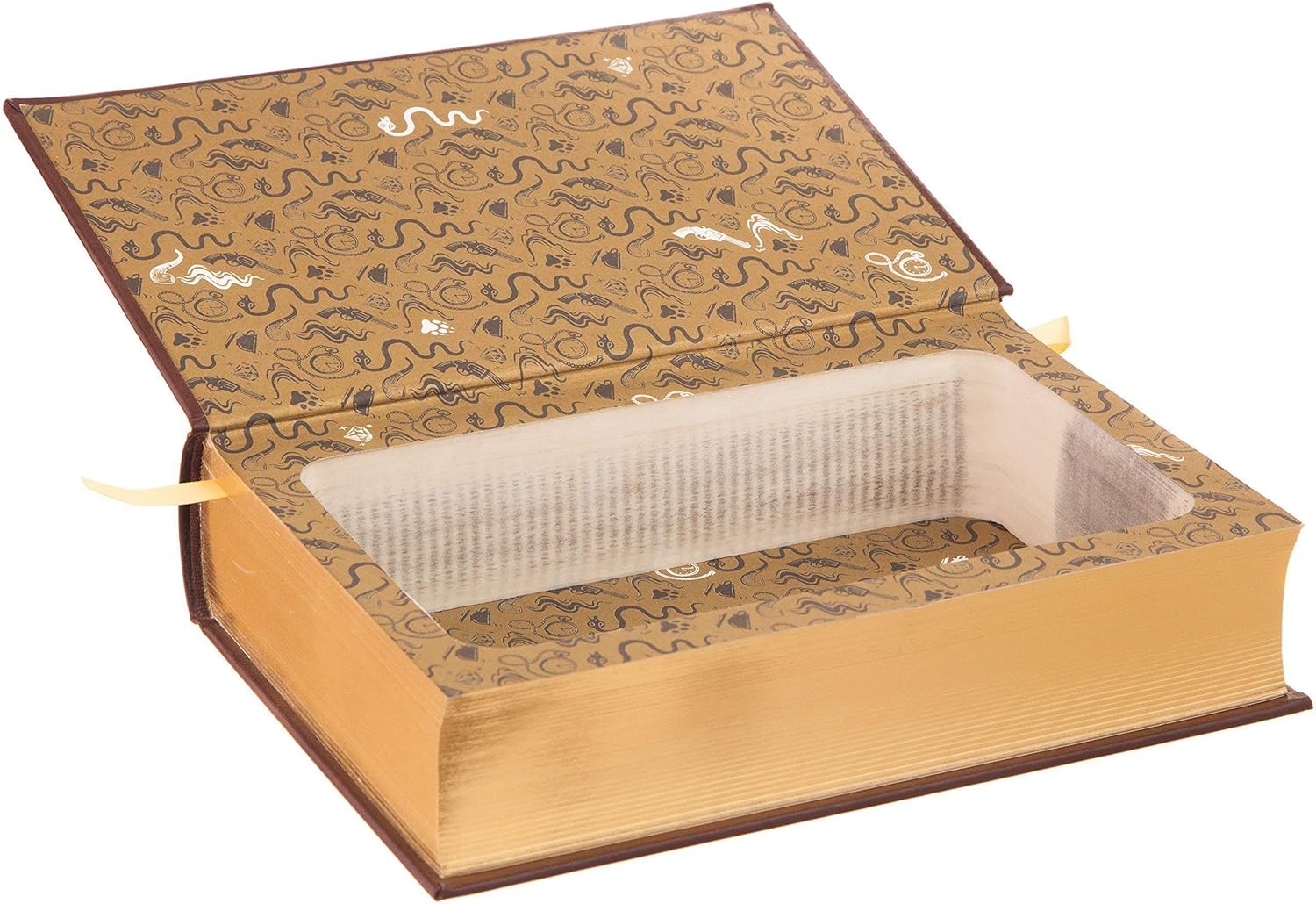 Sherlock Holmes Hollow Book Safe - Leather-bound with Magnetic Closure