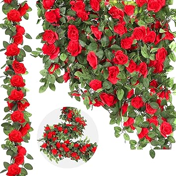 Red Flower Garland