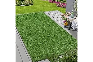 HEBE Artificial Grass Turf Rug Grass Mat for Dogs and Lawn with Drainage Holes