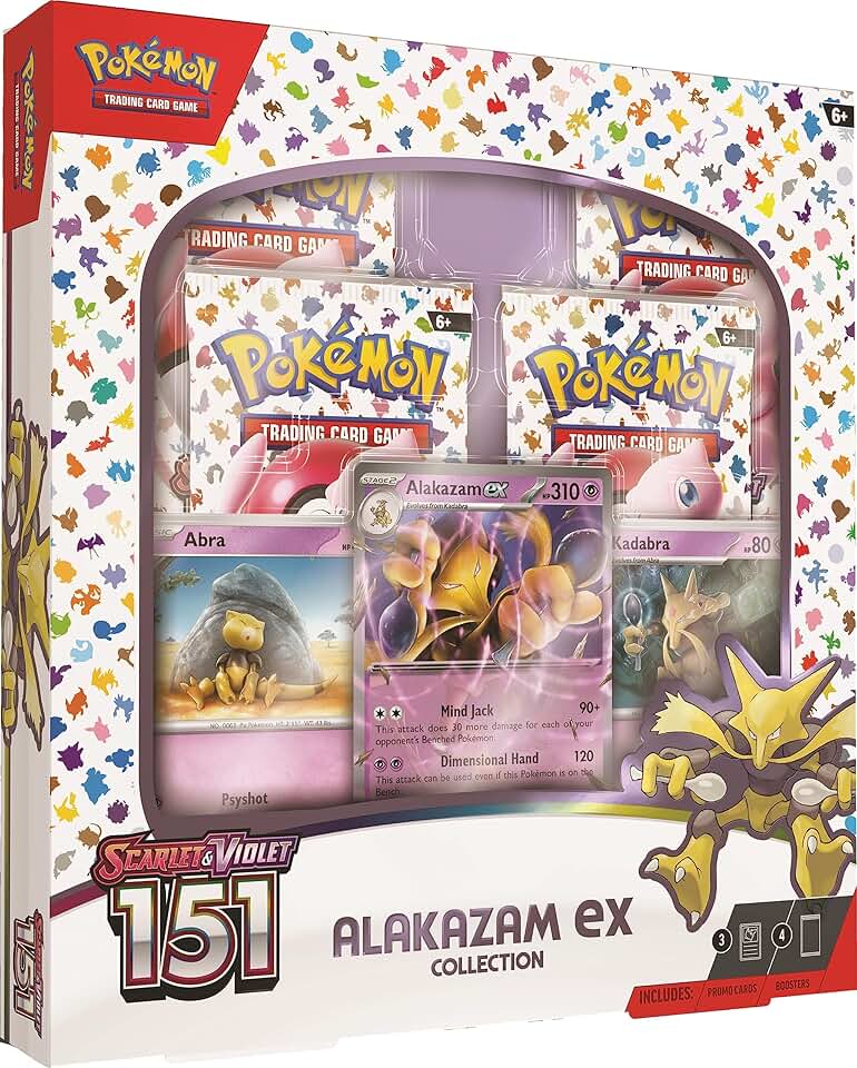 Pokemon TCG Scarlet &amp; Violet 3.5 Pokemon 151 Alakazam Ex Box