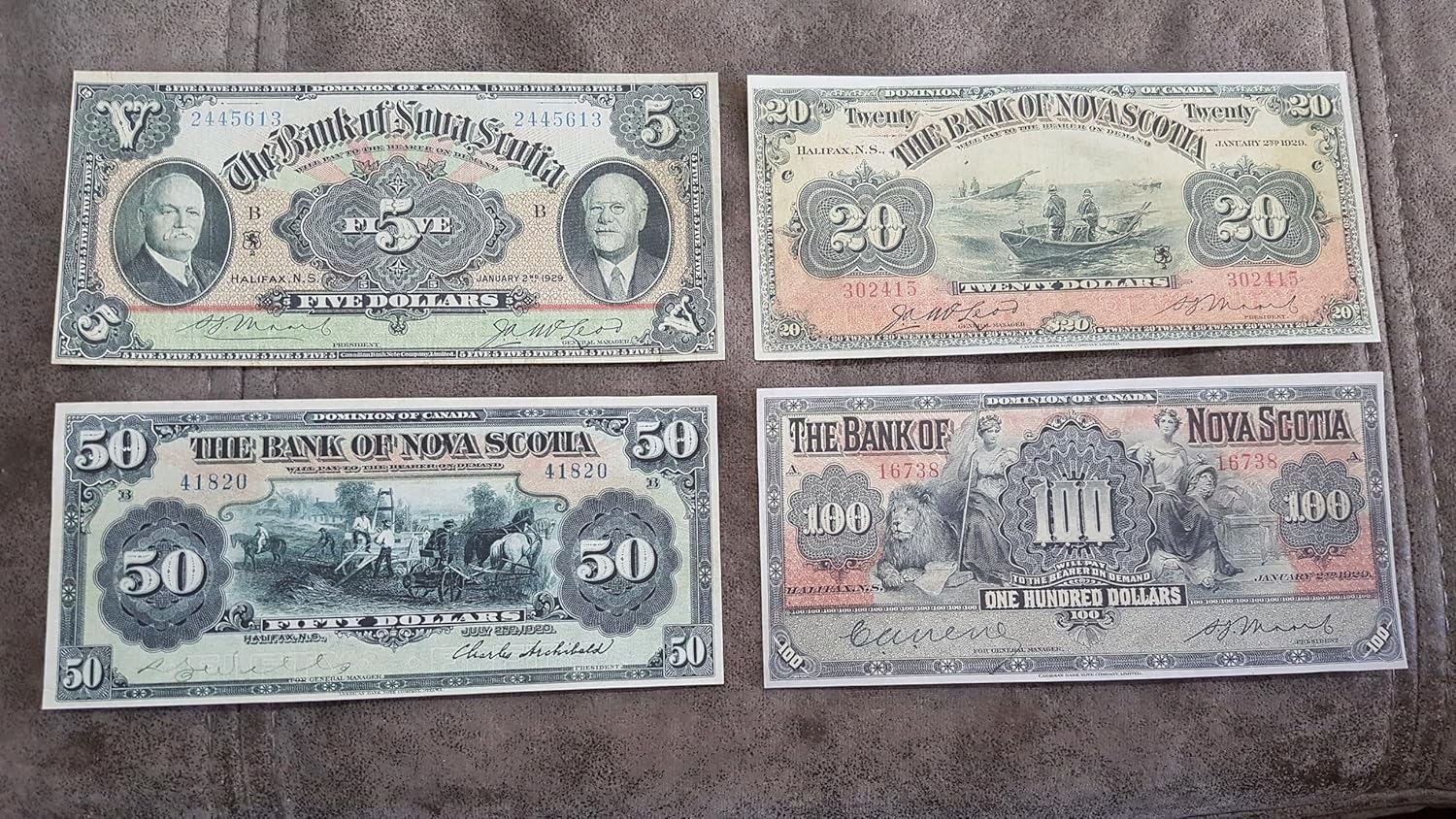 Reprint with W/M Canada Bank of Nova Scotia 1920-1935 y.