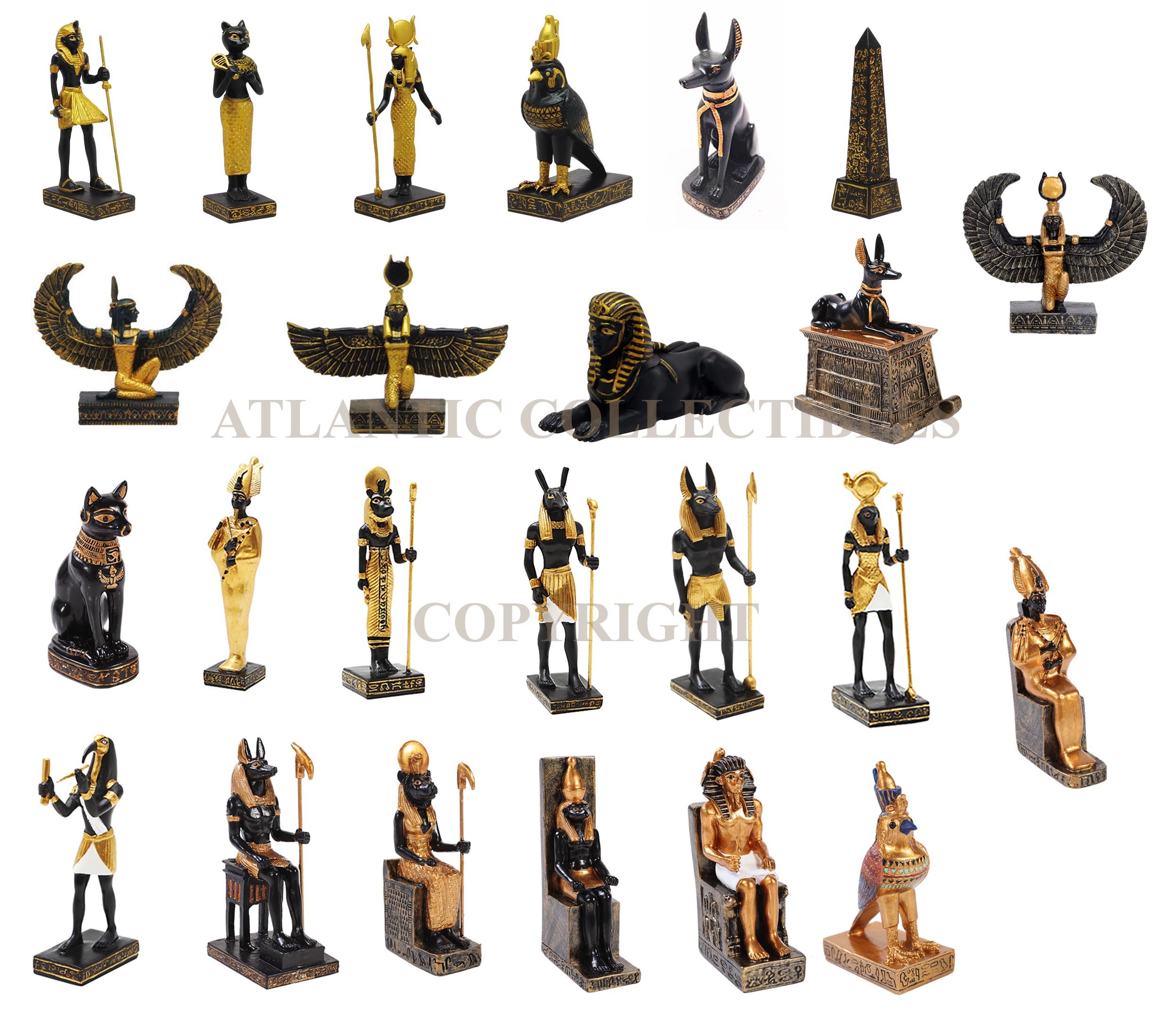 Buy Egyptian Gods And Deities Pharaoh Landmark Dollhouse Miniature