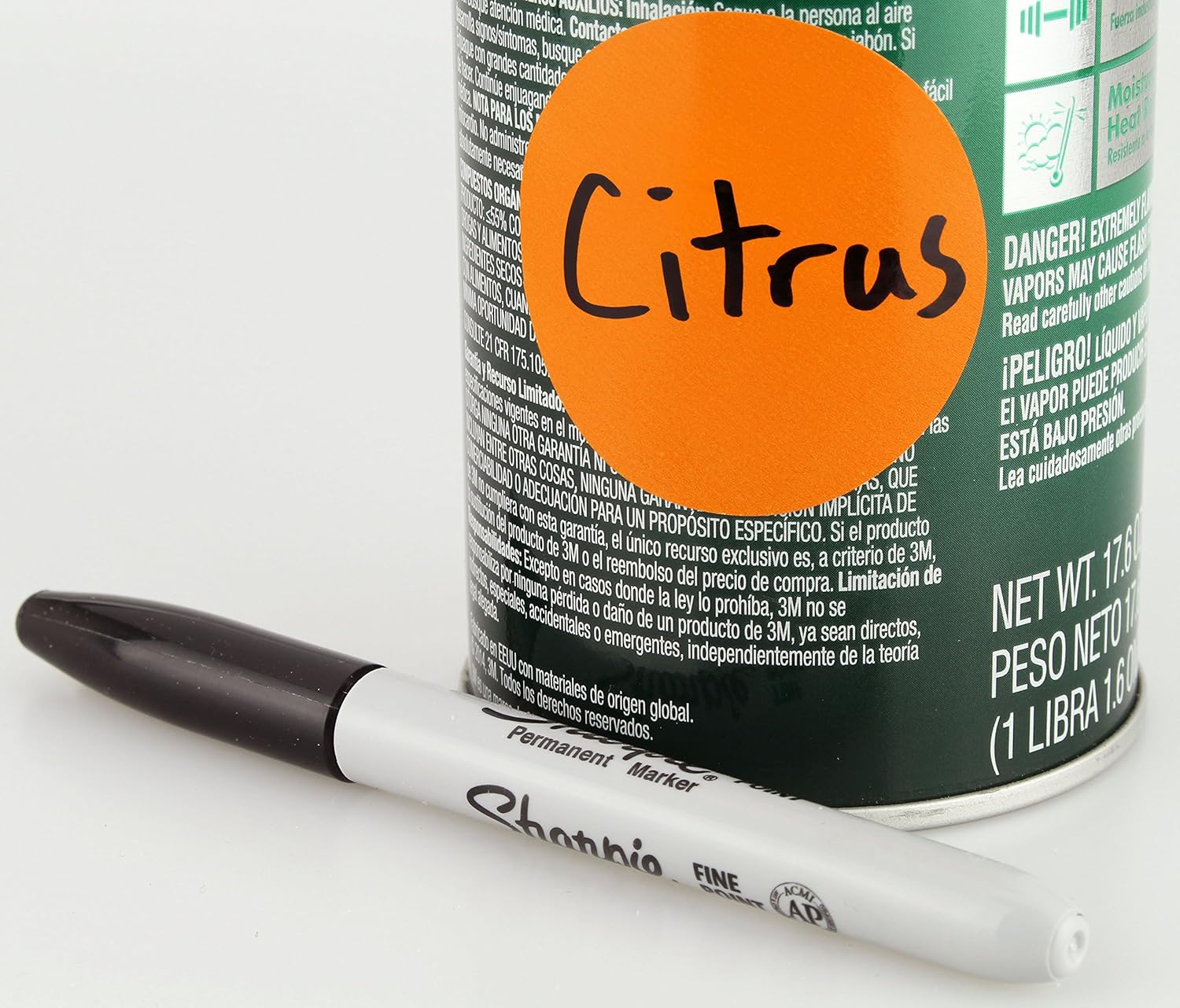 ChromaLabel 2 Inch Round Permanent Color-Code Dot Stickers, 500 per Roll, Orange : Office Products