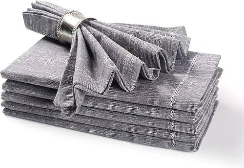 Miniatura 118 de Servilleta de tela de algodón de 18 x 18 pulgadas, color azul, servilletas de uso diario, servilletas de algodón, servilletas de boda, servilletas