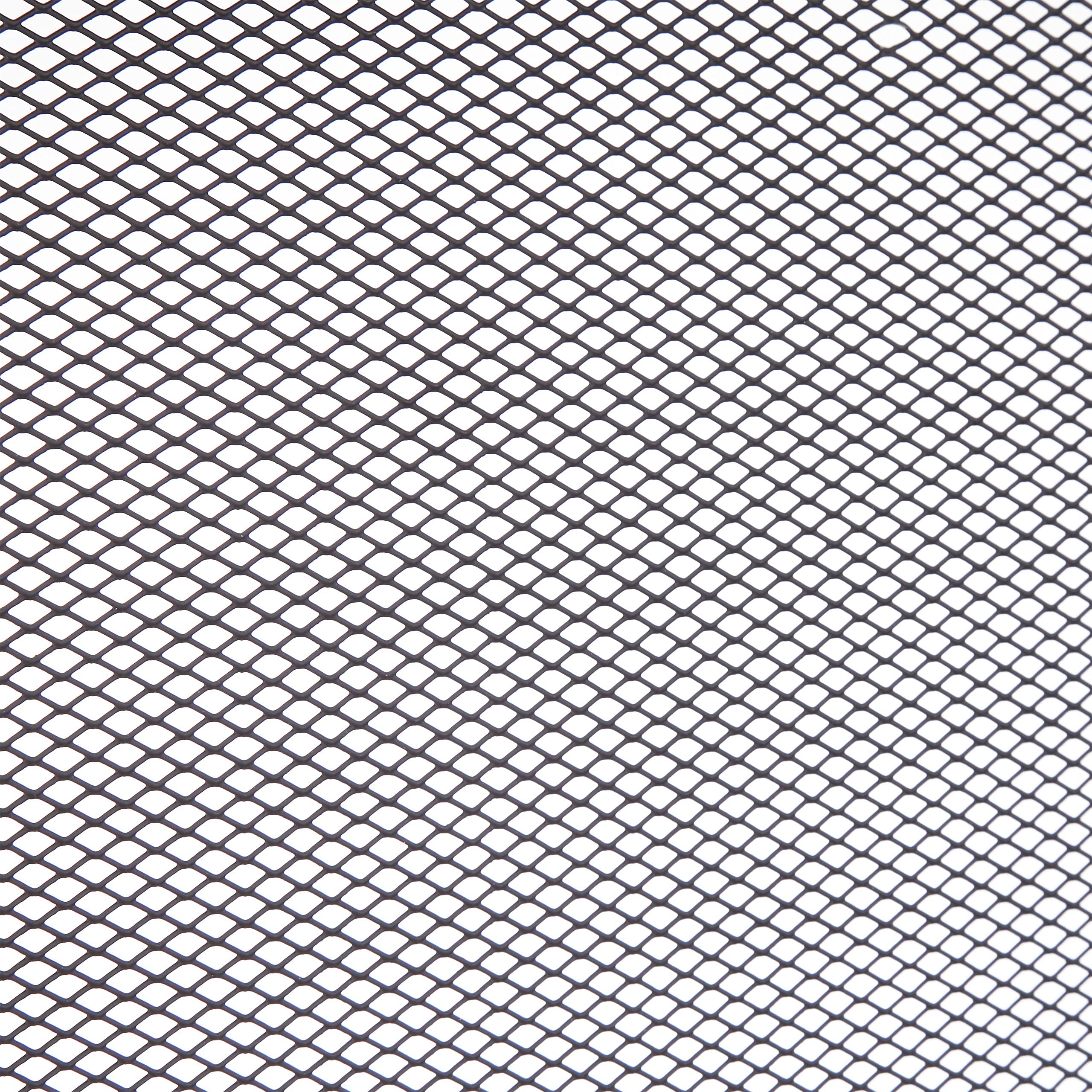 Relaxdays Griglia Parascintille per Camino in Acciaio, Protezione per Stufa e Caminetti, 62x96 cm, Nero