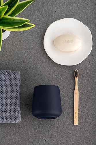 Miniatura 2 de Soporte para cepillos de dientes mate para baño, soporte para cepillo de dientes, vaso de cerámica moderno para cepillos de dientes como soporte