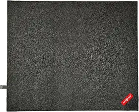 KickBlock Tapete de tambor de 1,80 m x 1,60 m – Suporte de borracha antiderrapante com bolsa incluída – Tapete de bateria para kits acústicos e eletrônicos – Dobrável compacto para viagens – Tapete de